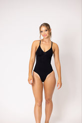 BODYSUIT ONCORE HIGH CUT - RRP $59.95